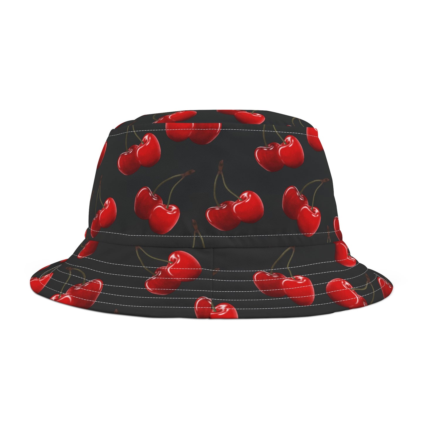 Cherries Bucket Hat Black