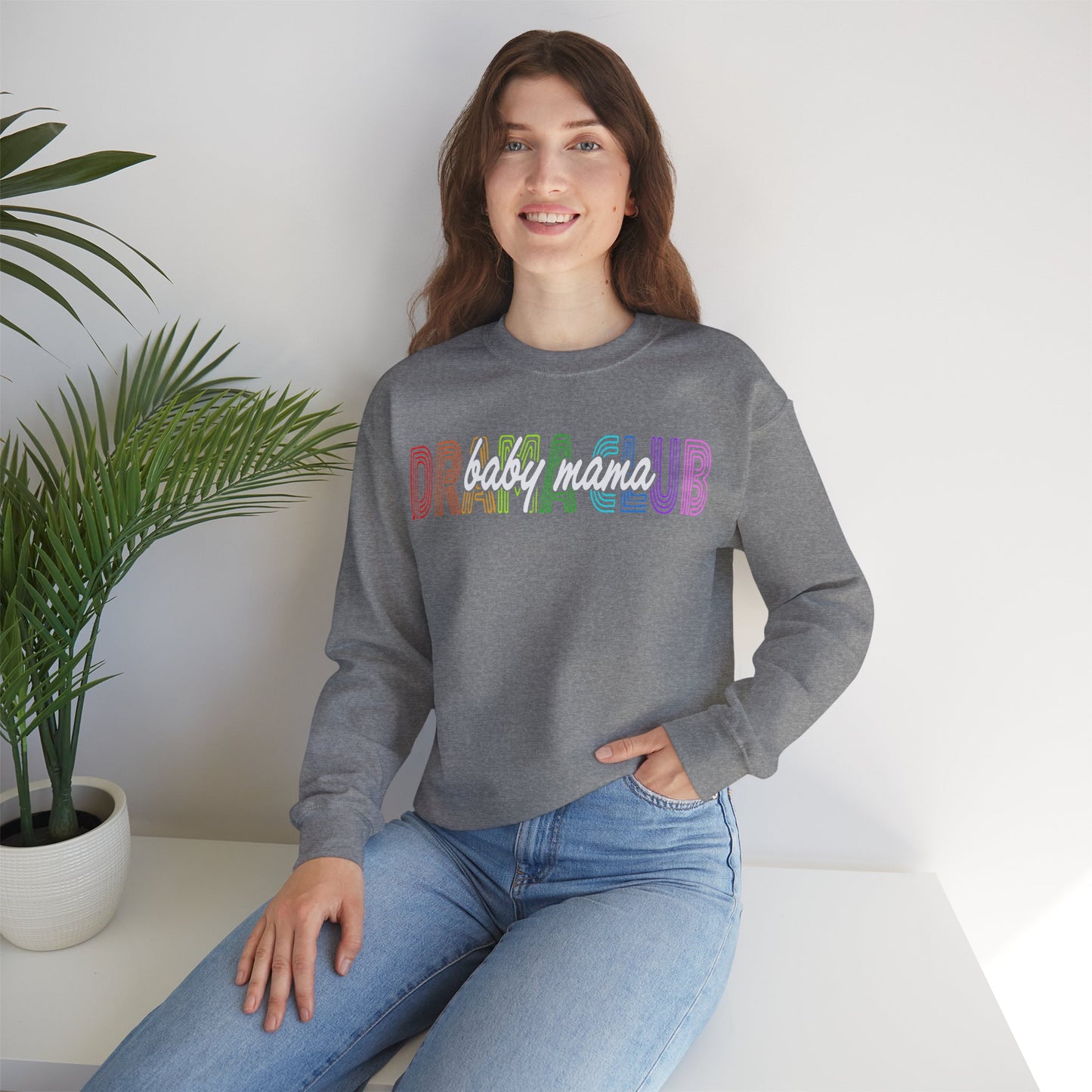 Baby Mama Drama Club Unisex Heavy Blend™ Crewneck Sweatshirt