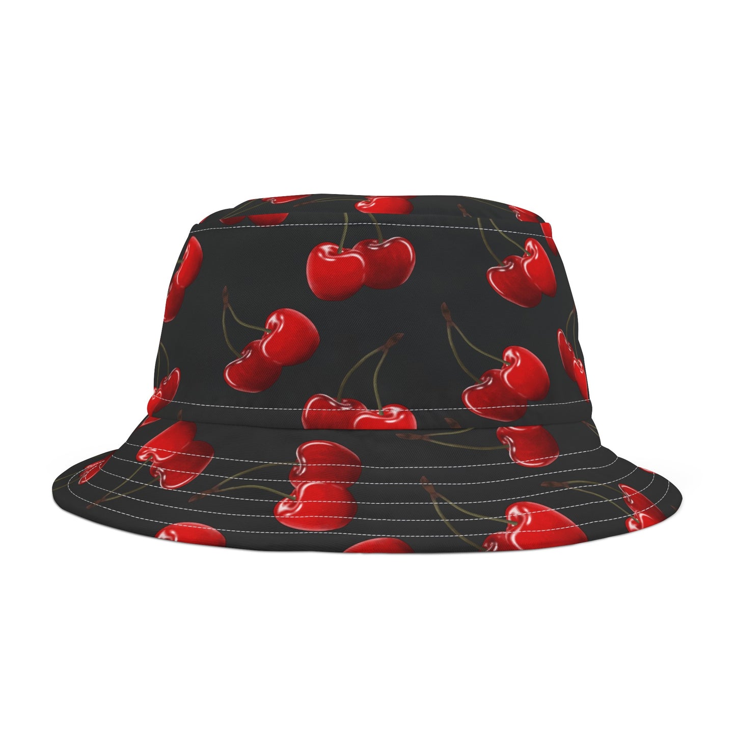 Cherries Bucket Hat Black