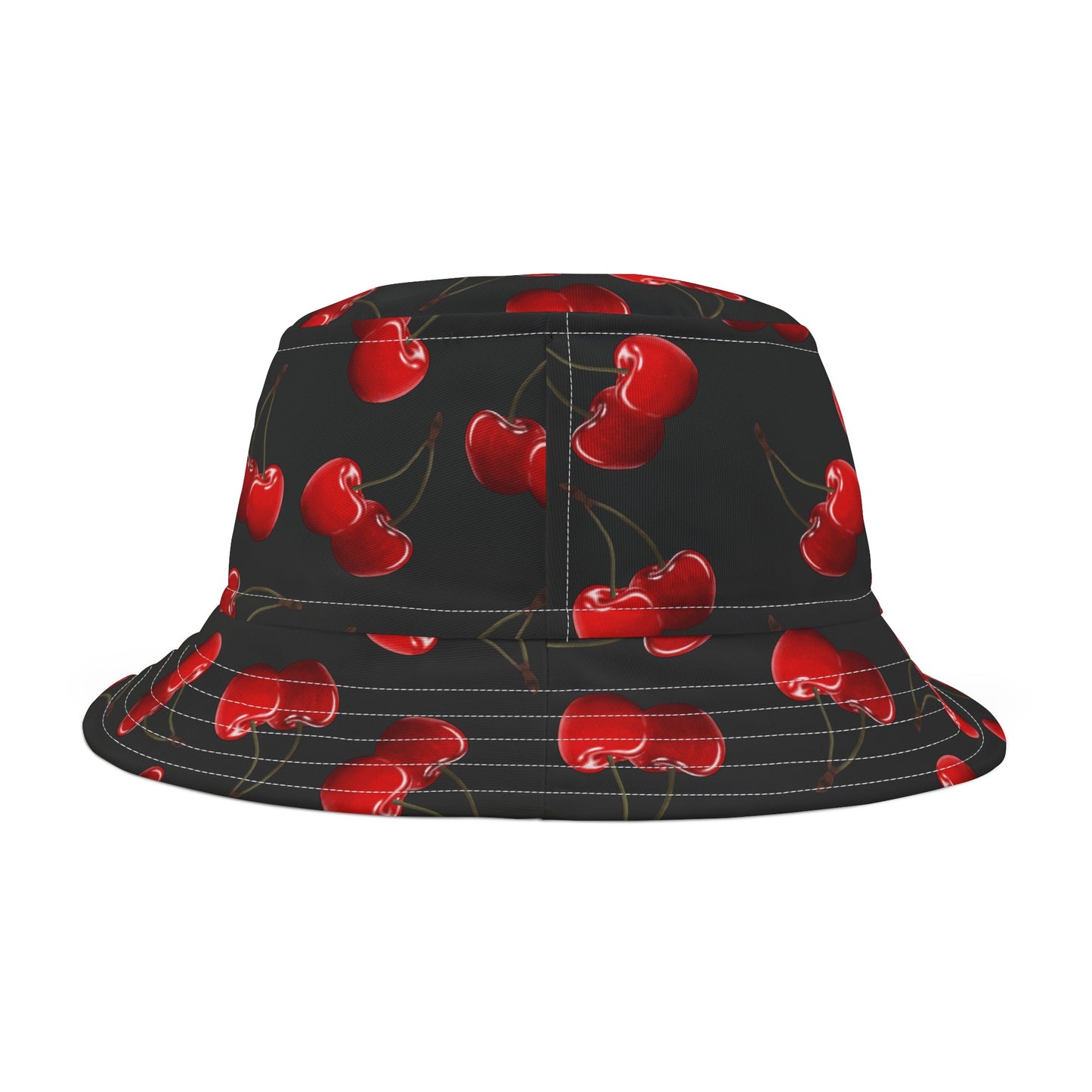 Cherries Bucket Hat Black