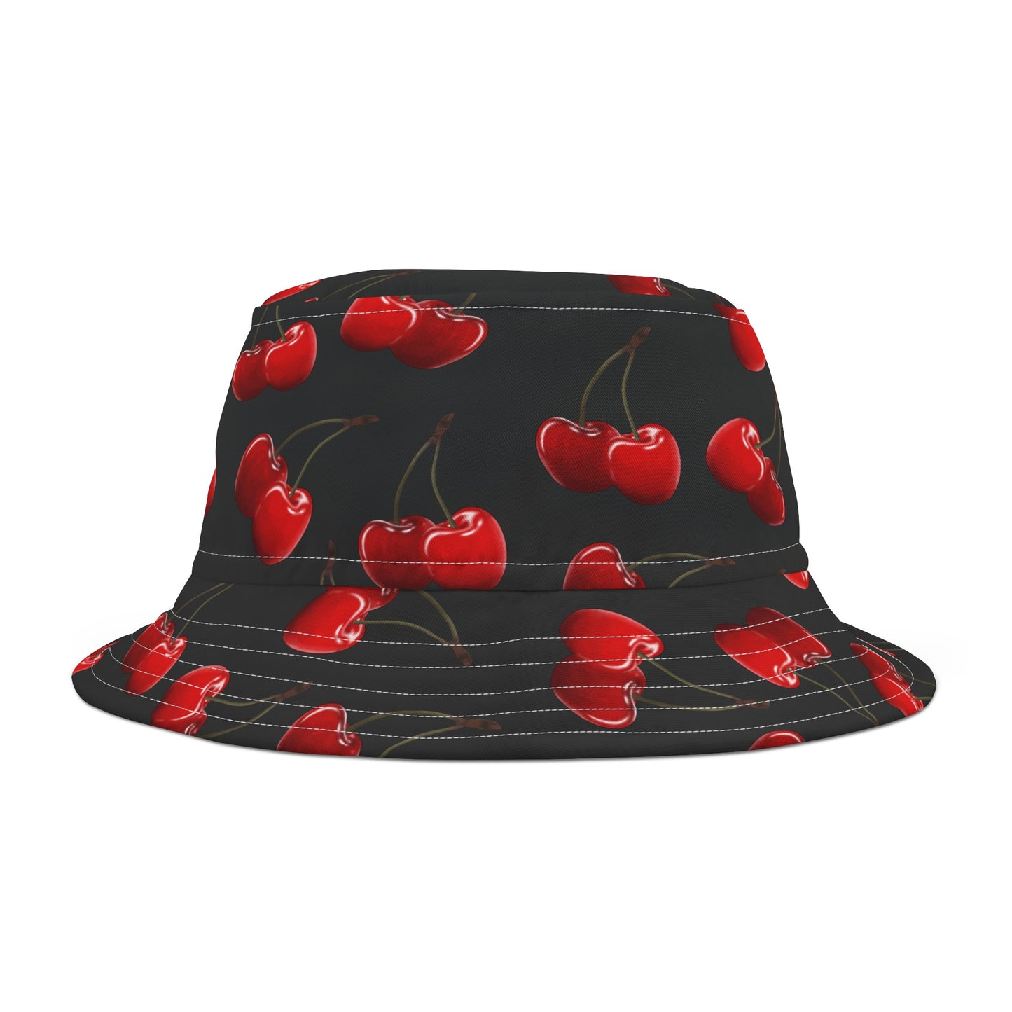 Cherries Bucket Hat Black