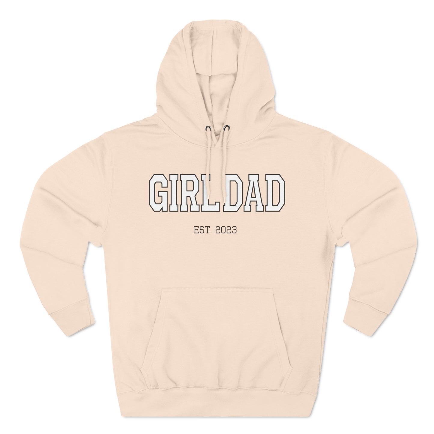 Three-Panel Fleece Hoodie Girl Dad