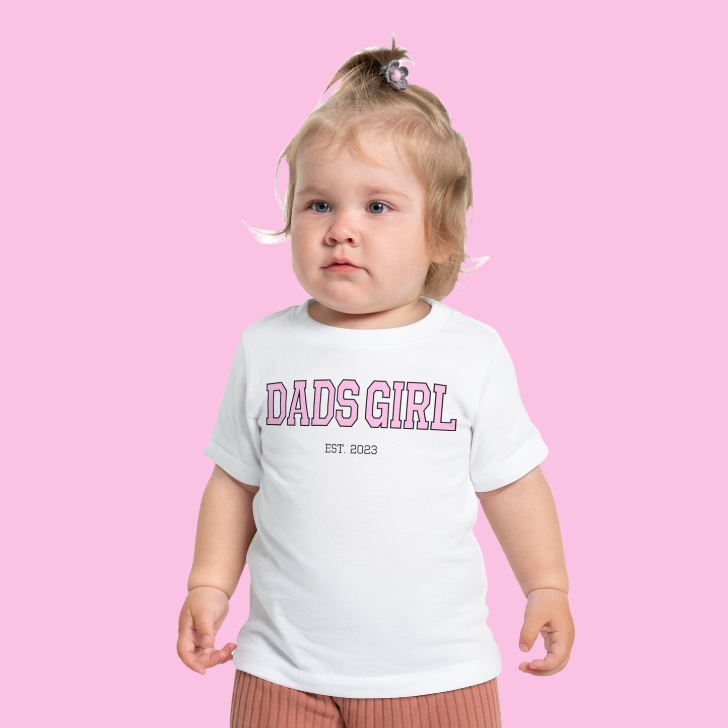 Baby Short Sleeve T-Shirt Dads Girl 2023