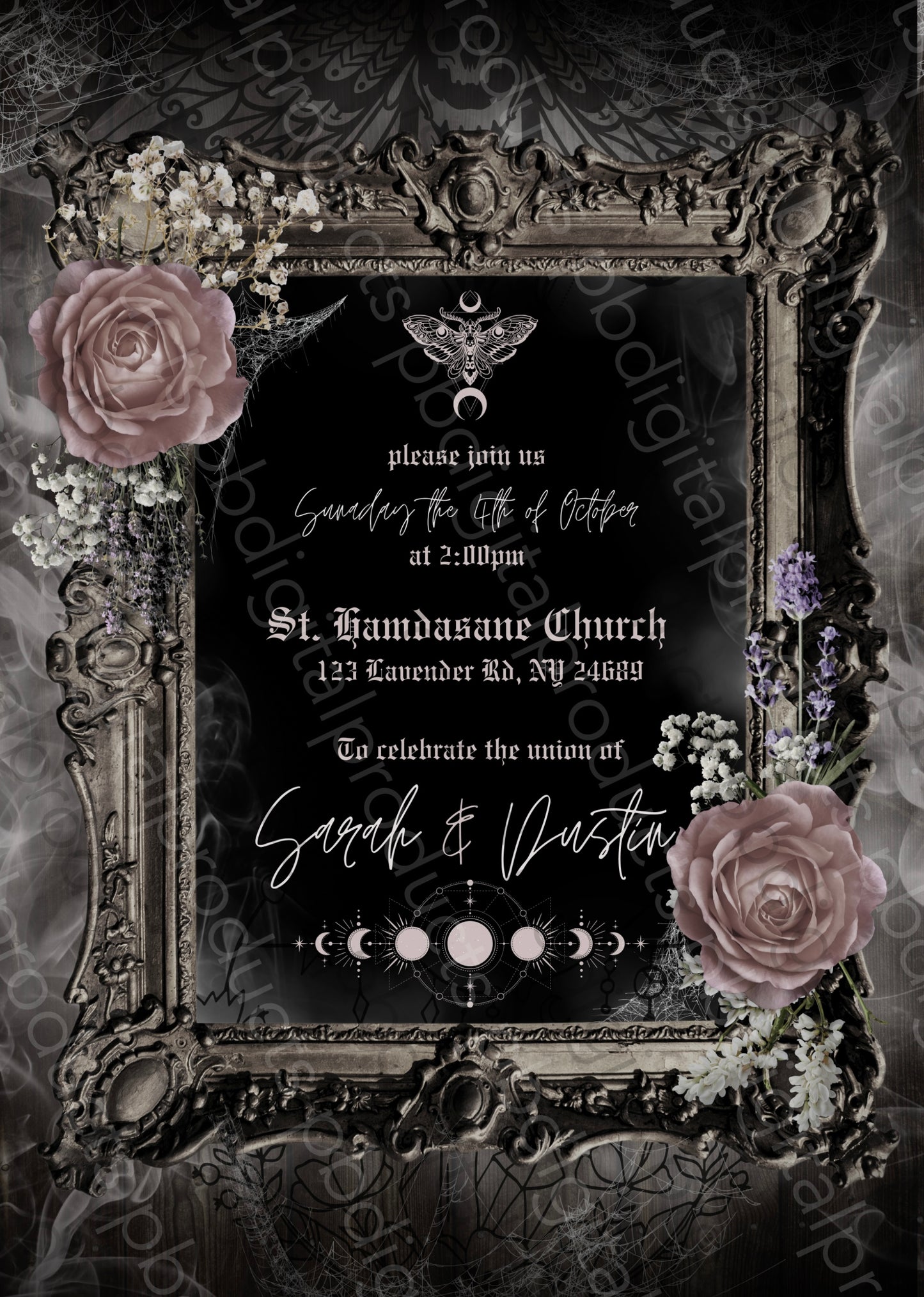 Gothic Wedding Invitation